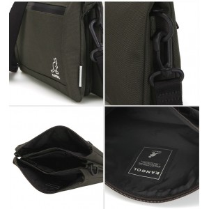 Kangol Keeper Partition Partition Cross Bag - Dark Khaki 3102